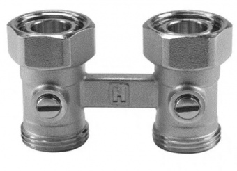 BUDERUS H-блок прямой без преднастройки, EPDM-конус, 3/4